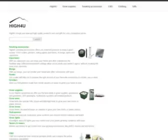 High4U.com(Smoking and grow supplies) Screenshot