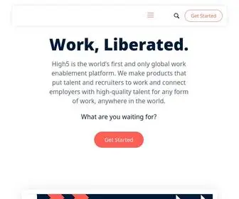 High5Hire.com(Talent Management Solutions) Screenshot