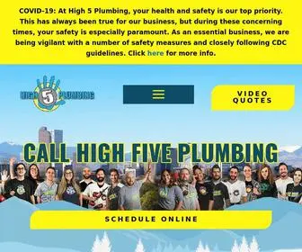 High5Plumbing.com(High 5 Plumbing) Screenshot