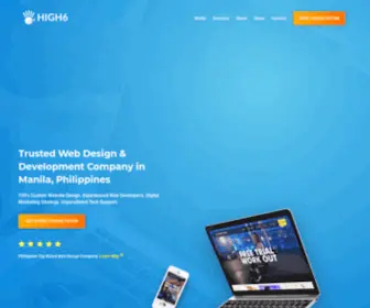 High6.com(Trusted Web Design & Development Company In Manila) Screenshot