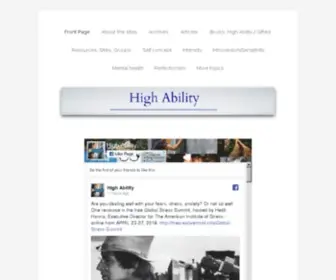 Highability.org(High Ability) Screenshot