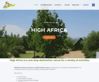 Highafrica.com(High Africa Adventure Centre) Screenshot