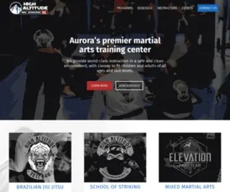 Highaltitudema.com(Aurora Martial Arts Classes at High Altitude Martial Arts) Screenshot