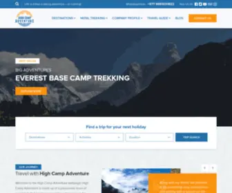 Highcampadventure.com(Trekking in Nepal) Screenshot