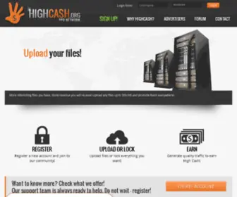 Highcash.org(Join us and we will give you a High Cash) Screenshot
