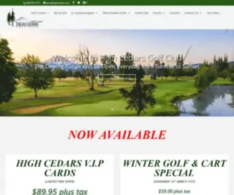 Highcedars.com(High Cedars Golf Club) Screenshot