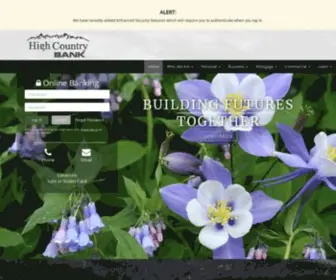 Highcountrybank.net(High Country Bank) Screenshot