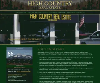 Highcountryburney.com(Burney Real Estate) Screenshot