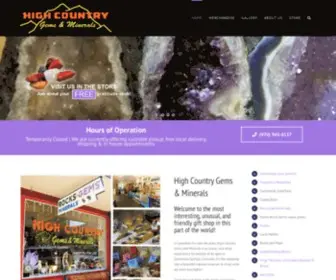 Highcountrygems.com(High Country Gems and Minerals) Screenshot