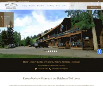 Highcountrylodge.com(Pagosa Springs lodging) Screenshot
