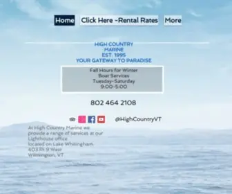 Highcountrymarine.com(High Country Marine) Screenshot