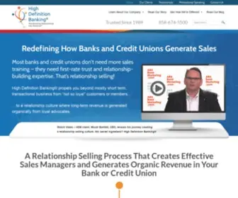 Highdefinitionbanking.com(Relationship Selling) Screenshot