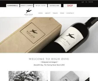 Highdivecellars.com(High Dive Napa Valley) Screenshot