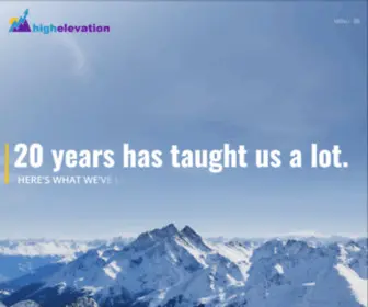 Highelevationweb.com(High Elevation) Screenshot