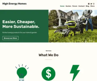 Highenergyhomes.com(High Energy Homes) Screenshot