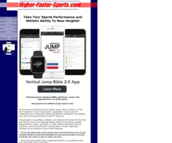 Higher-Faster-Sports.com(Jump higher) Screenshot