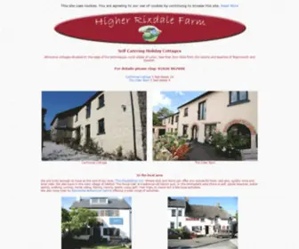 Higher-RixDale-Farm.com(Self Catering Cottages) Screenshot