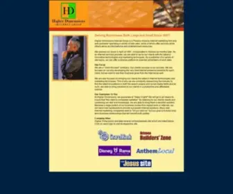 Higherdimensions.com(Higher Dimensions Internet Group) Screenshot