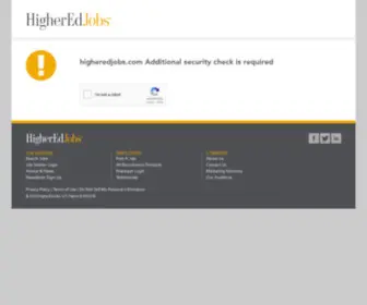 Higheredjobs.com(Jobs in Higher Education) Screenshot