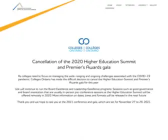 Highereducationsummit.ca(2020 Higher Education Summit) Screenshot