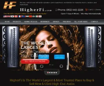 Higherfi.com(Higherfi higherfi we sell and buy used stereo) Screenshot