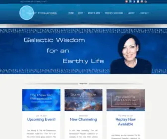Higherfrequencies.net(Galactic Wisdom for an Earthly Life) Screenshot