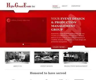 Highergroundevents.com(Higher Ground Event) Screenshot