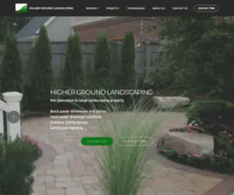 Highergroundlandscaping.net(Landscaping in Michigan) Screenshot