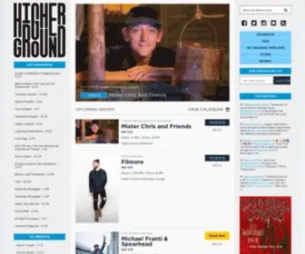 Highergroundmusic.com(Higher Ground) Screenshot