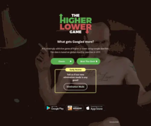 Higherlowergame.com(The Higher Lower Game) Screenshot