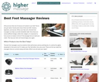 Highermassage.com(Best Foot Massager Reviews) Screenshot