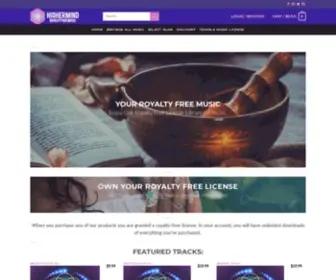 Highermind-Royaltyfreemusic.com(Higher Mind Royalty Free Music For Creators In Mediation) Screenshot