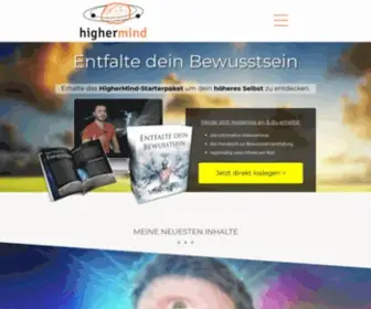 Highermind.de(Deine Plattform für Spiritualität & Bewusstsein) Screenshot