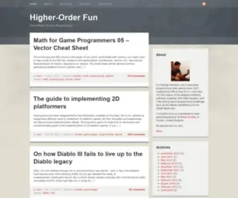 Higherorderfun.com(Higher-Order Fun) Screenshot