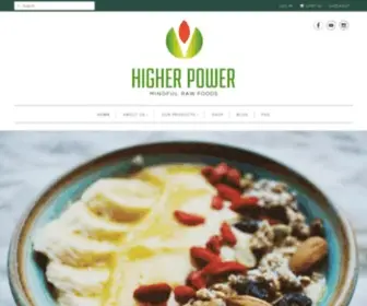 Higherpower.biz(Specialty Raw Foods) Screenshot