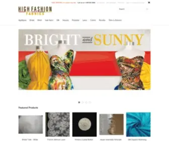 Highfashionfabrics.com(High Fashion Fabrics) Screenshot