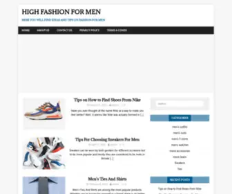 Highfashionformen.info(Here You Will Find Ideas And Tips On Fashion For Men) Screenshot
