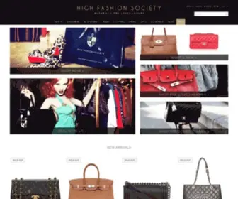 Highfashionsociety.com(High Fashion Society) Screenshot