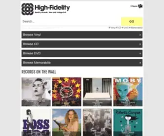 Highfidelityla.com(High-Fidelity Vinyl Records and Hi-Fi Equipment Hollywood Los Angeles CA) Screenshot