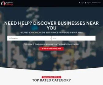 Highfivelist.com(HighFive List) Screenshot