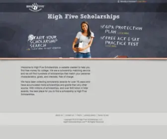 Highfivescholarships.com(HighFiveScholarships) Screenshot