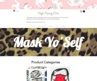 Highflyingchic.com(Custom Masks) Screenshot