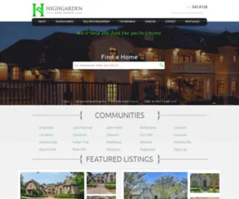 Highgarden-Charlotte.com(Highgarden Real Estate Charlotte) Screenshot