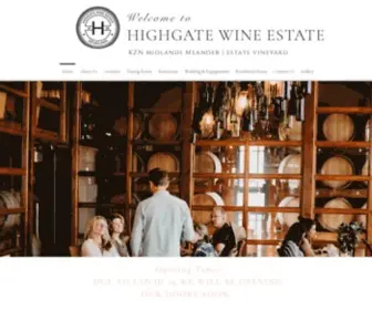 Highgatewineestate.co.za(Highgate Wine Estate) Screenshot