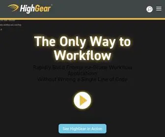 Highgear.com(Workflow Software) Screenshot