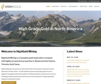 Highgoldmining.com(HighGold Mining Inc) Screenshot