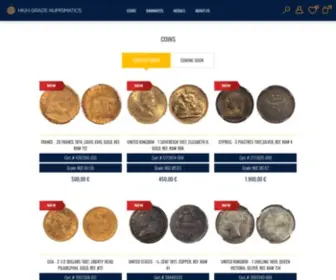 Highgradenumismatics.com(High Grade Numismatics) Screenshot