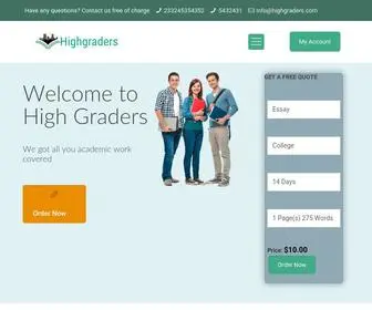 Highgraders.com(Home) Screenshot