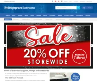 Highgrovebathrooms.com.au(Bathroom Supplies) Screenshot