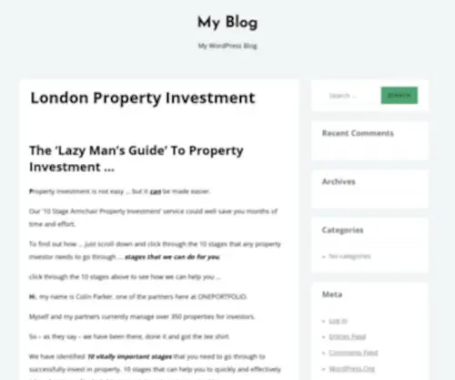 Highgrowthpropertyinvestment.co.uk(My Blog) Screenshot